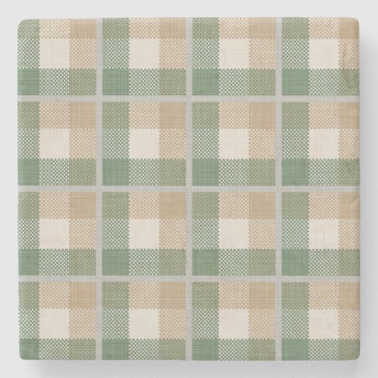 Tartan Stenen Onderzetter (Voorkant)