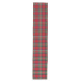 Tartan Stewart Plaid Red Check Pattern Medium Tafelloper (Voorkant)