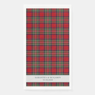Tartan Stewart Schotse Ruit Huwelijk op Maat Servet