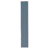 Tartan Style Tafelloper in Marine en Blauw (Voorkant)