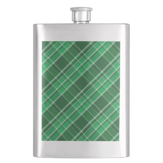 Tartan Swahili Green Plaid Pattern-88675 Flacon (Voorkant)