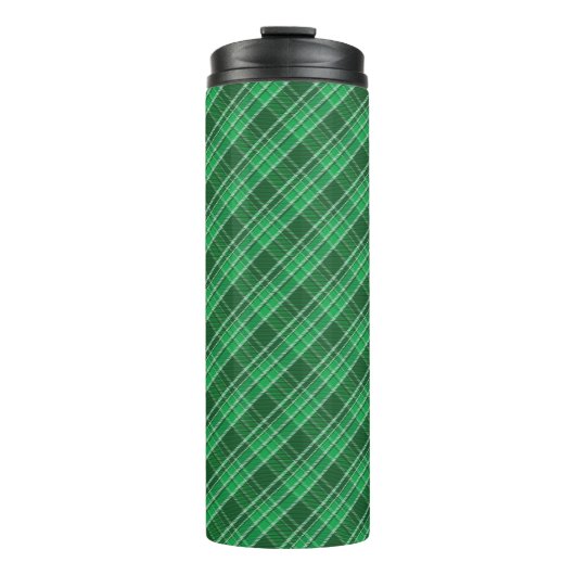Tartan Swahili Green Plaid Pattern-88675 Thermosbeker (Voorkant)