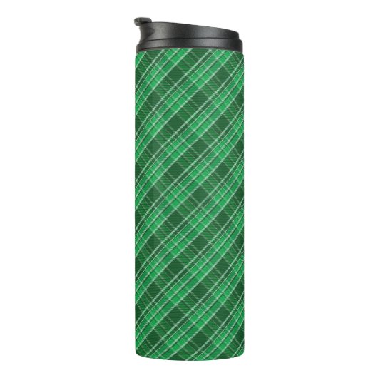 Tartan Swahili Green Plaid Pattern-88675 Thermosbeker (Geroteerd rechts)
