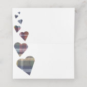 Tartan Table Place Card of Escort Kaart Plaatskaartje (Binnenkant ongevouwen)