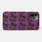 Tartan Tails: het speelse Paarse katje Case-Mate iPhone Case (Achterkant (horizontaal))