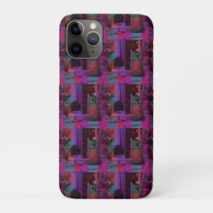 Tartan Tails: het speelse Paarse katje Case-Mate iPhone Case