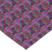 Tartan Tails: het speelse Paarse katje Korte Tafelloper (Hoek)