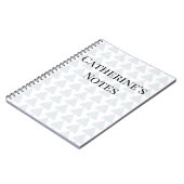 Tartan Triangles Blue Notitieboek (Linkerzijde)