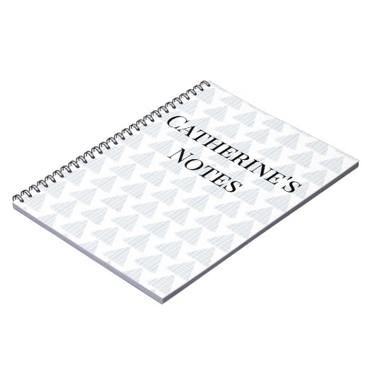 Tartan Triangles Blue Notitieboek (Linkerzijde)