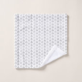 Tartan Triangles Gray Bad Handdoek (Wasdoekje)