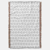 Tartan Triangles Gray Deken (Voorkant Verticaal)