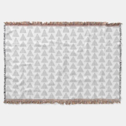 Tartan Triangles Gray Deken (Voorkant)