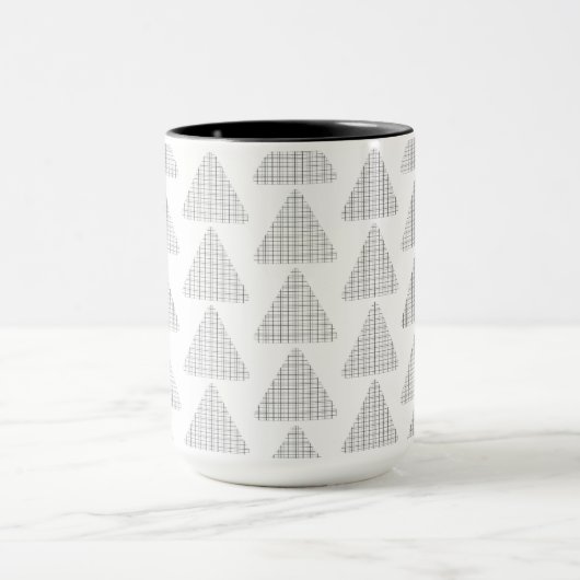 Tartan Triangles Gray Mok (Midden)