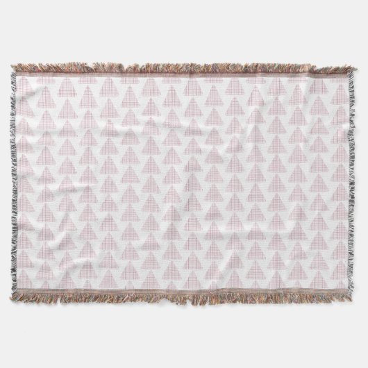 Tartan Triangles Pink Deken (Voorkant)