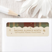 Tartan Trim Kerstgrens ID1141A Etiket (Insitu)