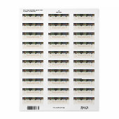 Tartan Trim Kerstgrens ID1141B Etiket (Full Sheet)