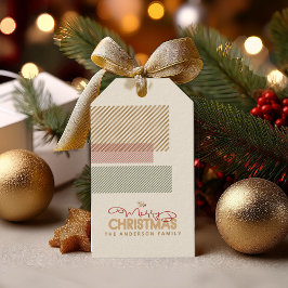 Tartan Twill Prettig Kerstfeest ID1141A Cadeaulabel