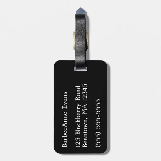 Tartan Twist Bagagelabel (Achterkant verticaal)