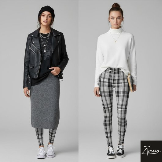 Tartan Twist-Leggings Leggings