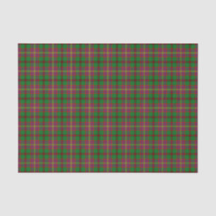 Tartan van de kelk tissuepapier