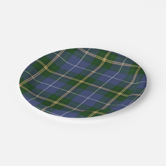 Tartan van Nova Scotia Papieren Bordje (Gekanteld)