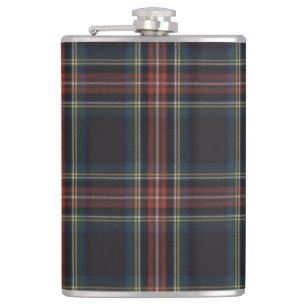 Tartan Vinyl Wrapped Flask, 8 oz. Heupfles