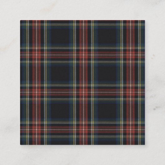 Tartan Visitekaartje (Achterkant)