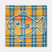 Tartan vismagneet magneet (Voorkant)