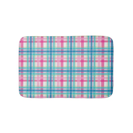 Tartan, vlakpatroon badmat (Voorkant)