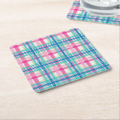 Tartan, vlakpatroon kartonnen onderzetters (Schuin)