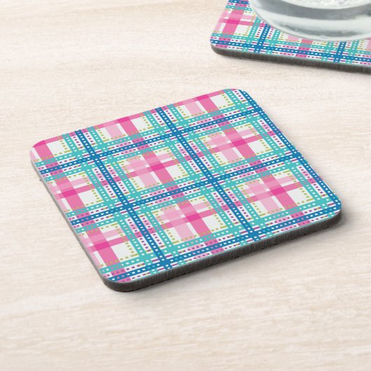 Tartan, vlakpatroon onderzetter (Linkerzijde)