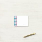 Tartan, vlakpatroon post-it® notes (Op bureau)