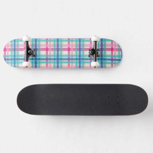 Tartan, vlakpatroon skateboard (Horizontaal)
