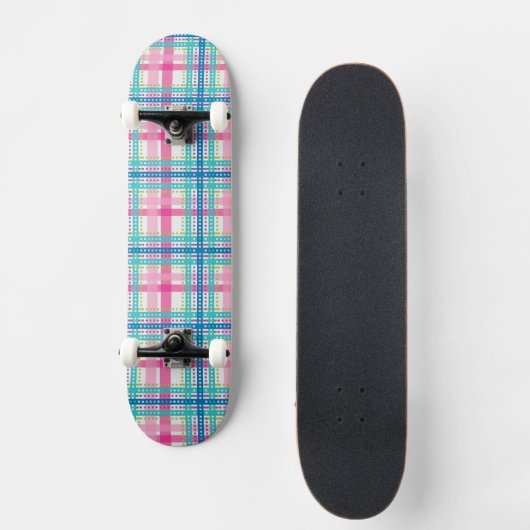 Tartan, vlakpatroon skateboard (Voorkant)