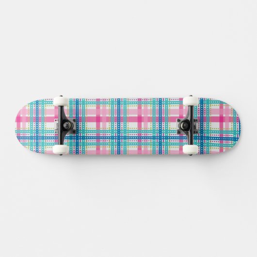 Tartan, vlakpatroon skateboard (Horizontaal)