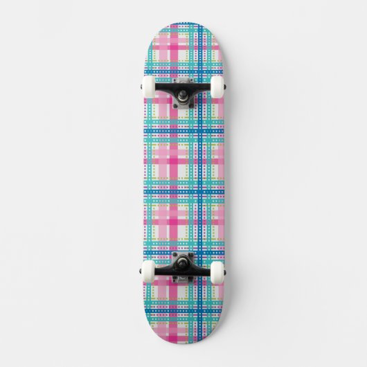 Tartan, vlakpatroon skateboard (Voorkant)