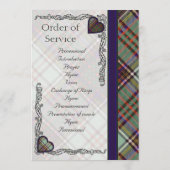 Tartan Wedding Programme - Anderson Programmakaart (Achterkant)