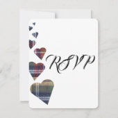 Tartan Wedding RSVP (Voorkant)