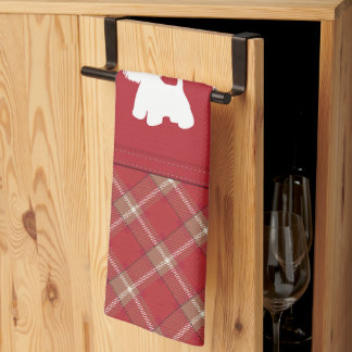 Tartan Westie liefhebbers Theedoek