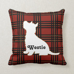 Tartan Westie Pillow Kussen