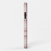 Tartan - wit cement met roze huiden Case-Mate iPhone case (Achterkant/rechts)