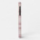 Tartan - wit cement met roze huiden Case-Mate iPhone case (Achterkant/links)