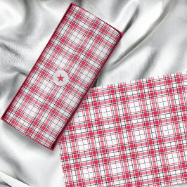 Tartan - Wit Rood Zwart Tissuepapier