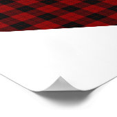 Tartan Woordrukbord zonder plugging Poster (Hoek)
