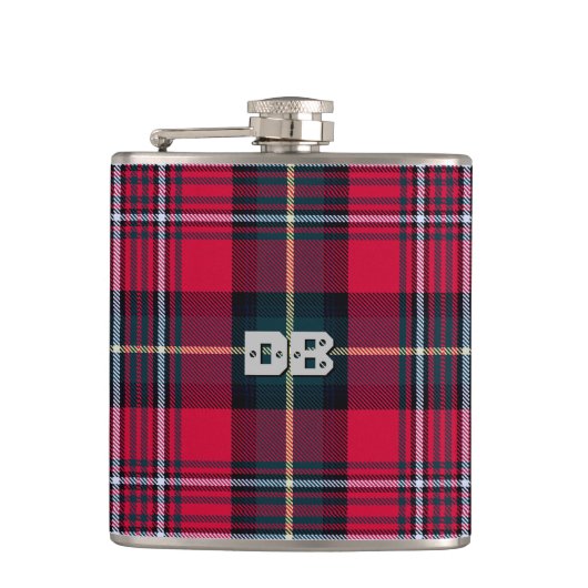 Tartan zonder Initiaal Heupfles (Voorkant)