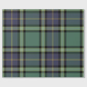 Tartan - Zwart Horloge - Inpakpapier (Vlak)