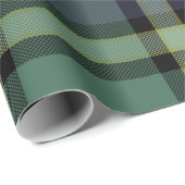 Tartan - Zwart Horloge - Inpakpapier (Rol Hoek)