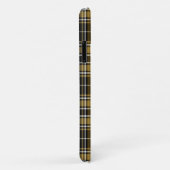 Tartan - Zwart karamel Gold en gebroken wit Case-Mate iPhone Case (Achterkant/rechts)
