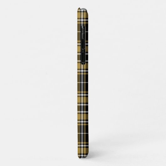 Tartan - Zwart karamel Gold en gebroken wit Case-Mate iPhone Case (Achterkant/links)