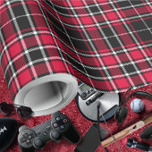 Tartan - Zwart-Rood-Wit Cadeaupapier